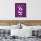 Inspirerend: Vreugde die mijn Soul Quote overspoel Canvas Afdruk (Insitu (Slaapkamer))