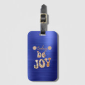 Inspirerend vreugdebevestiging bagagelabel (Voorkant (verticaal))