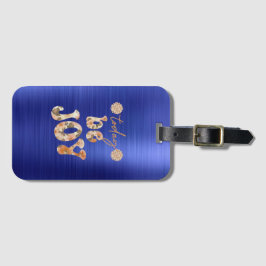 Inspirerend vreugdebevestiging bagagelabel