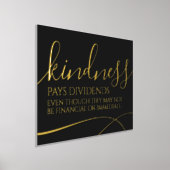 Inspirerend vriendelijkheid betaalt dividend... folie afdrukken (Laagn)