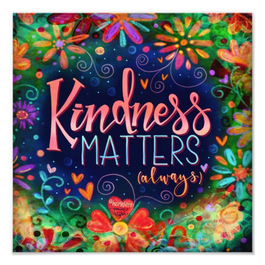 Inspirerend vriendelijkheid is belangrijk voor het foto afdruk (Voorkant)