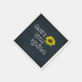 Inspirerend Vriendelijkheid Quote met Zonnebloem Servetten (Hoek)