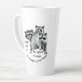 Inspirerend vrienden altijd in uw hartcitaat latte mok (Linkerhoek)