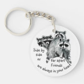 Inspirerend vrienden altijd in uw hartcitaat sleutelhanger (Voorkant)