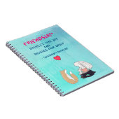 Inspirerend vriendschap Citaat Stomme Dierenschets Notitieboek (Rechterzijde)