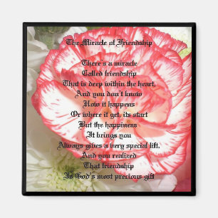 Inspirerend vriendschap gedicht magneet