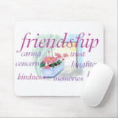 Inspirerend vriendschap Mousepad Muismat (Met muis)