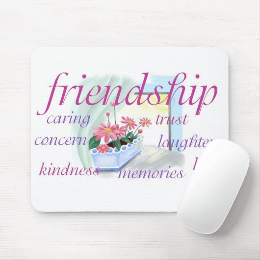 Inspirerend vriendschap Mousepad Muismat (Met muis)