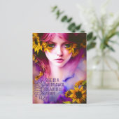 Inspirerend vriendschapsgedicht personaliseren briefkaart (Staand voorkant)