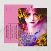 Inspirerend vriendschapsgedicht personaliseren briefkaart (Voorkant / Achterkant)