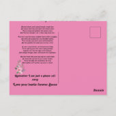 Inspirerend vriendschapsgedicht personaliseren briefkaart (Achterkant)