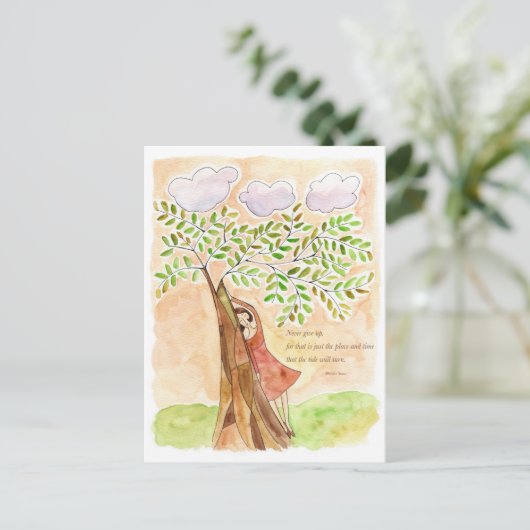 Inspirerend vrouwen Briefkaart (Staand voorkant)