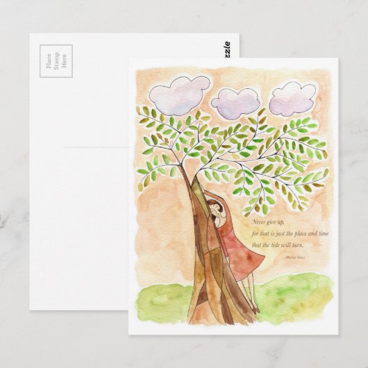 Inspirerend vrouwen Briefkaart (Voorkant / Achterkant)