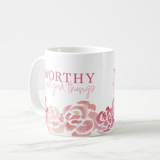 Inspirerend Vrouwen Empowerment Koffie Mok (Voorkant links)