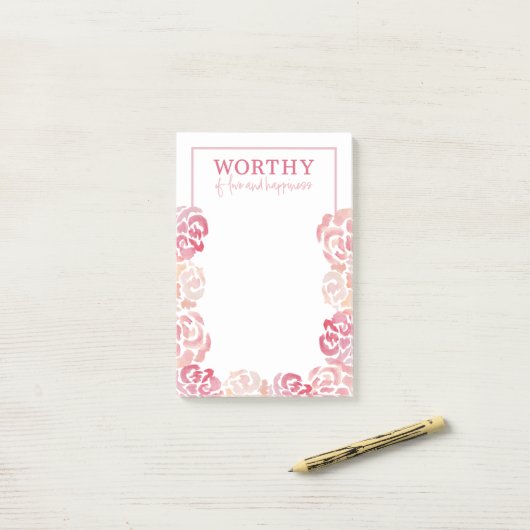 Inspirerend Vrouwen Empowerment Post-it® notes (Op bureau)