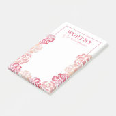 Inspirerend Vrouwen Empowerment Post-it® notes (Schuin)