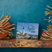 Inspirerend vuurtoren Citaat Fotoplaat (Zijkant)