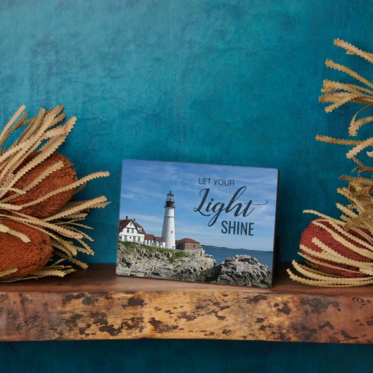 Inspirerend vuurtoren Citaat Fotoplaat (Zijkant)