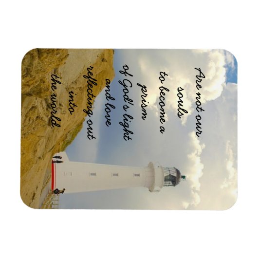 Inspirerend vuurtoren magneet (Horizontaal)