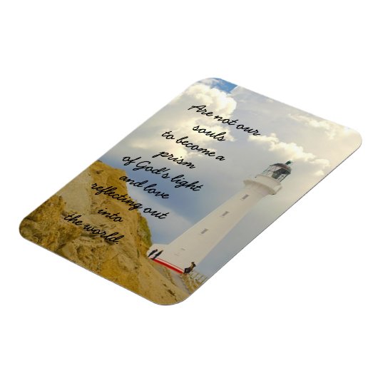 Inspirerend vuurtoren magneet (Linkerzijde)