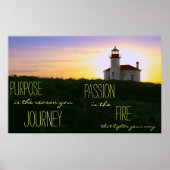 Inspirerend vuurtorenprijsopgave poster (Voorkant)