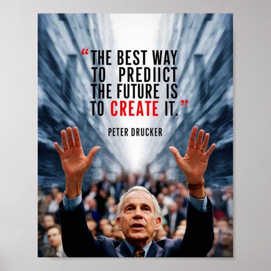 Inspirerend Wall Poster Positief Quote Poster (Voorkant)