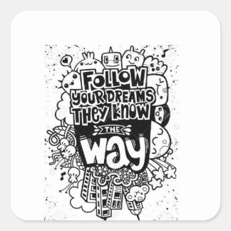 Inspirerend wand sticker