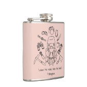 Inspirerend Wandelen Vinyl Wrapped Kolf Heupfles (Rechts)