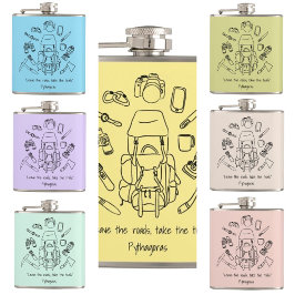 Inspirerend Wandelen Vinyl Wrapped Kolf Heupfles