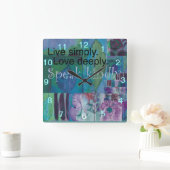 Inspirerend wandklok (Huis)