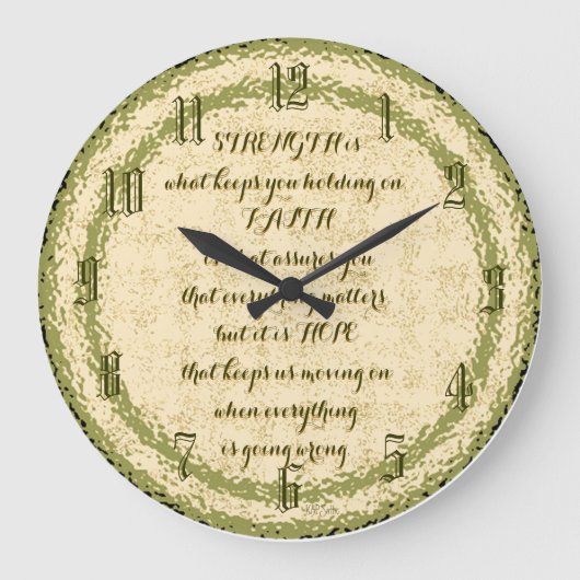 Inspirerend wandklok (Voorkant)