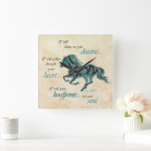 Inspirerend wandklok op het plein (Huis)