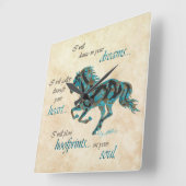 Inspirerend wandklok op het plein (Hoek)