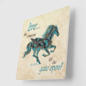 Inspirerend wandklok op het plein (Hoek)