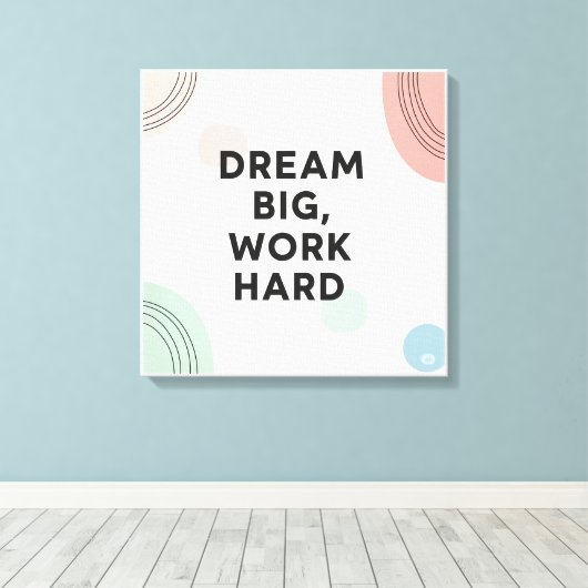 Inspirerend wandkunst canvas afdruk (Insitu (Houten vloer))