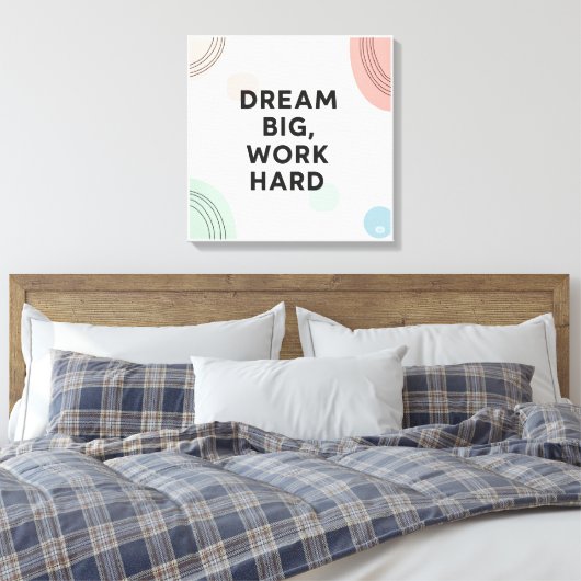 Inspirerend wandkunst canvas afdruk (Insitu (Slaapkamer))