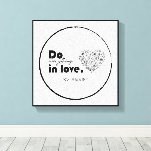 Inspirerend wandkunst canvas afdruk (Insitu (Houten vloer))