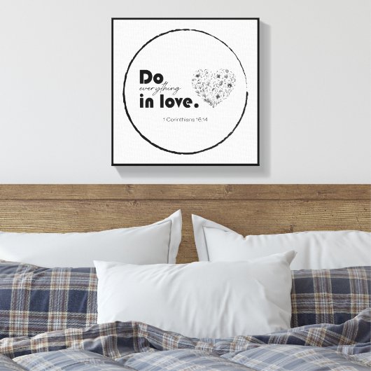 Inspirerend wandkunst canvas afdruk (Insitu (Slaapkamer))