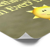 Inspirerend wandkunst is elke dag goed poster (Hoek)