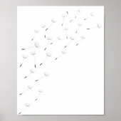 Inspirerend wandkunst, Natuur Dandelion Poster (Voorkant)