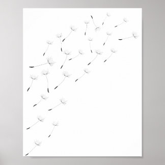 Inspirerend wandkunst, Natuur Dandelion Poster