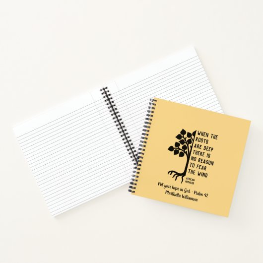 Inspirerend WANNEER DE ROOTS DE DIEP-prentenagenda Notitieboek (Binnen)