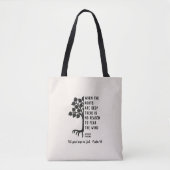 Inspirerend WANNEER DE WEGEN DIEP AANgepast ZIJN Tote Bag (Voorkant)