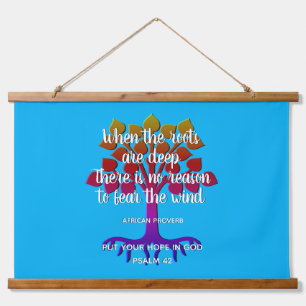 Inspirerend WANNEER DE WEGEN DIEP Christelijk ZIJN Hangend Wandkleed