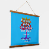 Inspirerend WANNEER DE WEGEN DIEP Christelijk ZIJN Hangend Wandkleed (Gebogen)