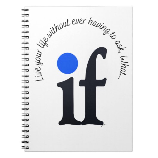 Inspirerend 'Wat als'-Notitieblok Notitieboek (Voorkant)