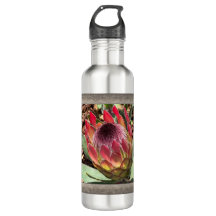 Inspirerend waterfles met Protea