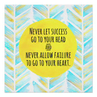 Inspirerend Waterverf Decor ・ Thuis of Kantoor Perfect Poster