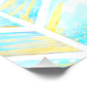 Inspirerend Waterverf Decor ・ Thuis of Kantoor Perfect Poster (Hoek)