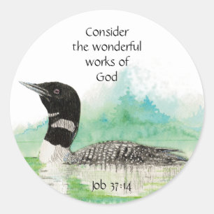Inspirerend Waterverf van de Quote Quote Bird Art Ronde Sticker